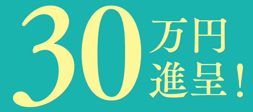 30万円進呈のバナー